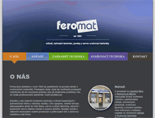 Tablet Screenshot of feromat.com